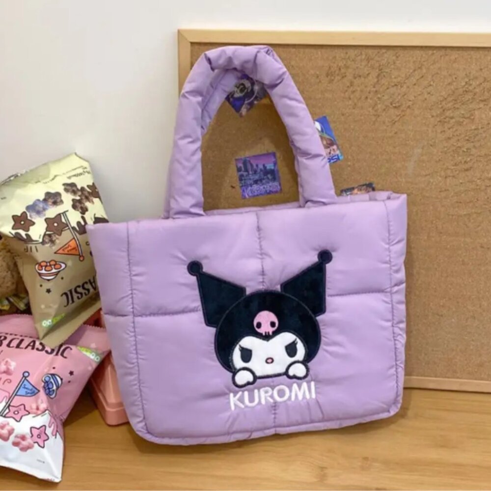 KUROMI Fabric Handbag, Shoulder bag, Purple, NEW